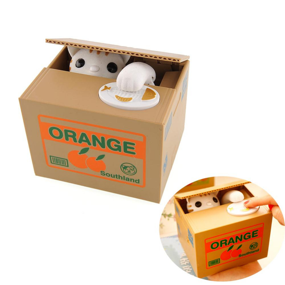 Itazura-Automatische-Stealing-Coin-Kat-Kitty-Munten-Penny-Cent-Spaarpot-Besparing-Box-Kids-Gift-Tirelire-Alcancia